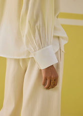 A Model Wearing Sunshine Sea Top, curated by Only Ethikal